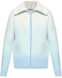 CASABLANCA - High-Neck Zip-Up Jacket - Lyst