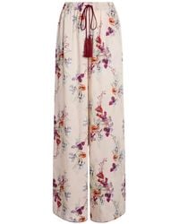 Cinq À Sept - Pantalon Iris À Fleurs - Lyst