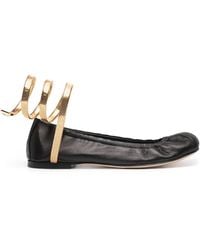 Rene Caovilla - Juniper レザーフラットシューズ - Lyst