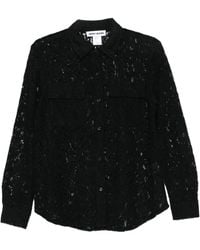 DKNY - Lace Long-Sleeve Shirt - Lyst