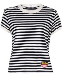 Mother - The Boxy Goodie Goodie Striped T-Shirt - Lyst