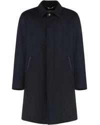 Canali - Single-Breasted Wool Coat - Lyst