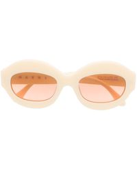 Marni - 01u Oval-frame Sunglasses - Lyst
