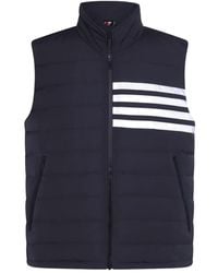 Thom Browne - 4-bar Motif Puffer Gilet - Lyst