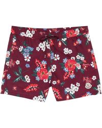 Moncler - Floral Print Swim Shorts - Lyst