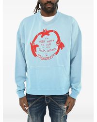 DSquared² - Gebürsteter Pullover Mit Beuteltasche - Lyst