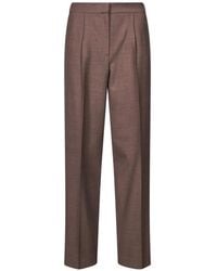 Antonelli - Silvio Pleated Straight-Leg Trousers - Lyst