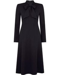 Jane - Wallis Midikleid mit Schleifenkragen - Lyst