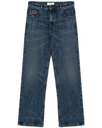 MSGM - Jean À Logo Brodé - Lyst
