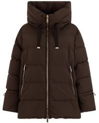 Moorer - Gadia-Stp Quilted Hooded Jacket - Lyst