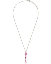 Vivetta - Crystal-Embellished Drop Necklace - Lyst