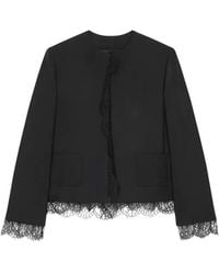 Givenchy - Lace-Trim Jacket - Lyst