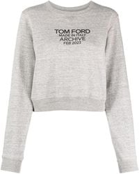 Tom Ford - Logo-print Cotton Sweatshirt - Lyst
