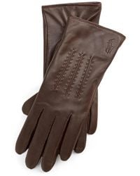 Polo Ralph Lauren - Stitched Leather Gloves - Lyst