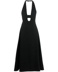 Saint Laurent - Kleid mit tiefem Ausschnitt - Lyst