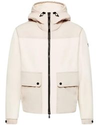 Moncler - Polartec Logo-Patch Panelled Hoodie - Lyst