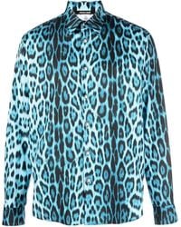 Roberto Cavalli - Jaguar Print Cotton Shirt - Lyst