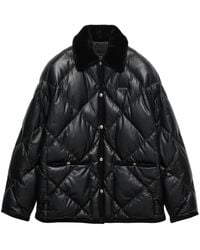 Prada - Plumífero con botones - Lyst