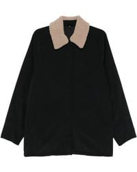 Tibi - Shearling-Collar Jacket - Lyst