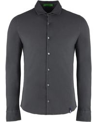 Drumohr - Cotton Long-Sleeve Shirt - Lyst