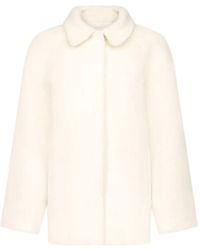 Loulou de Saison - Jakob Spread-Collar Alpaca Coat - Lyst