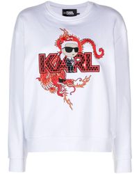 Karl Lagerfeld - Sudadera con logo Ikonik Karl - Lyst