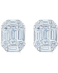 Kwiat - 18Kt Diamond Starburst Stud Earrings - Lyst