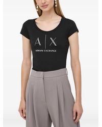 ARMANI EXCHANGE - Logo-Print T-Shirt - Lyst