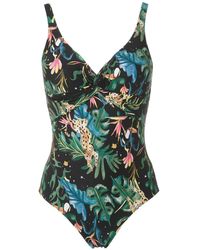 Lygia & Nanny Badpak Met Print - Zwart