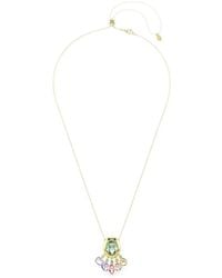 Swarovski - Gema Crystal-Embellished Drop Necklace - Lyst