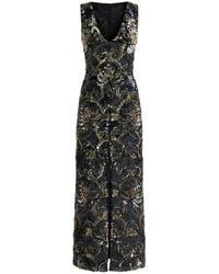 Etro - Robe Longue À Sequins Brodés - Lyst