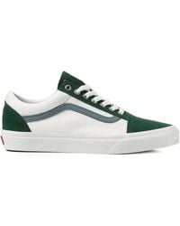 Vans - Old Skool "white/green" スニーカー - Lyst