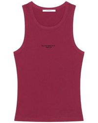 Givenchy - Top Slim De Algodón Con Estampado Paris - Lyst
