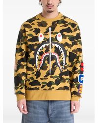 A Bathing Ape - Camo Shark Sweatshirt - Lyst