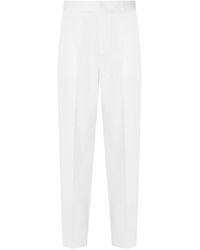 ARMANI EXCHANGE - Pleated Straight-Leg Trousers - Lyst