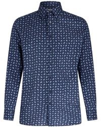 Etro - Graphic-Print Cotton Shirt - Lyst