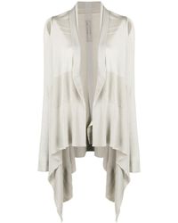 Rick Owens - Draped Knitted Cardigan - Lyst