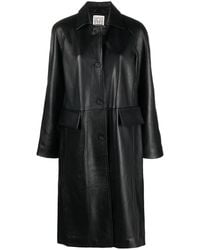 TOTEME - Raglan-Sleeves Leather Coat - Lyst