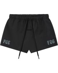 Fear Of God - Logo-Print Drawstring Shorts - Lyst
