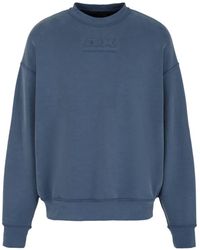Armani Exchange - A | X Armani Exchange Modal Cotton Debossed Logo Pullover Crewneck Sweatshirt - Lyst