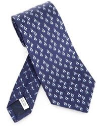 Ferragamo - Sailboat-Print Tie - Lyst