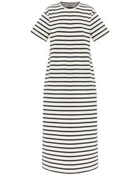 Jil Sander - Dress With Stripe Pattern - Lyst