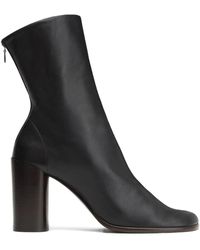 Lemaire - 80Mm Anatomic Zip-Detail Block-Heel Boots - Lyst