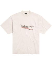 Balenciaga - Political Stencil Cotton T-shirt - Lyst