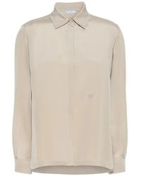 Max Mara - Concealed-Fastening Silk Shirt - Lyst