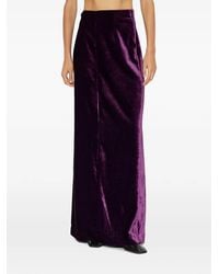 Maison Margiela - Velvet Maxi Skirt - Lyst
