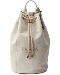 Prada - Neutrals Backpacks - Lyst