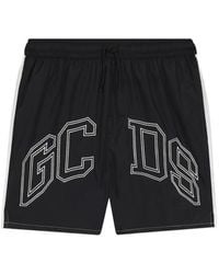 Gcds - Logo-Print Drawstring Swim Shorts - Lyst
