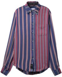4SDESIGNS - Buttoned-Up Striped Shirt - Lyst