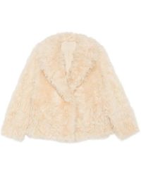 Blancha - Chaqueta De Piel De Borrego Con Solapas De Muesca - Lyst